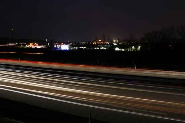 Nächtliche Autobahn