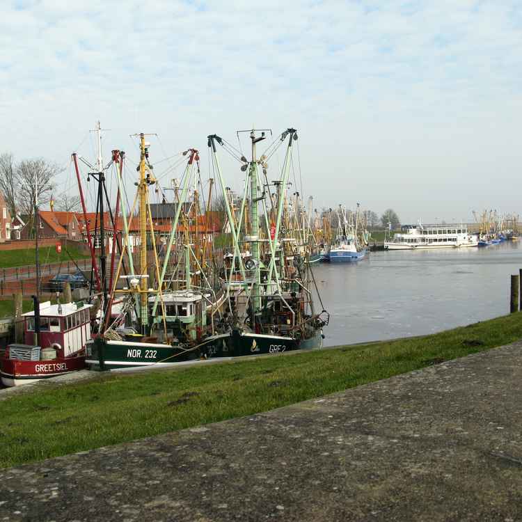 Kutter im Hafen von Greetsiel