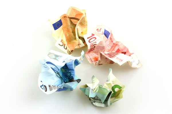 Zerknülltes Geld