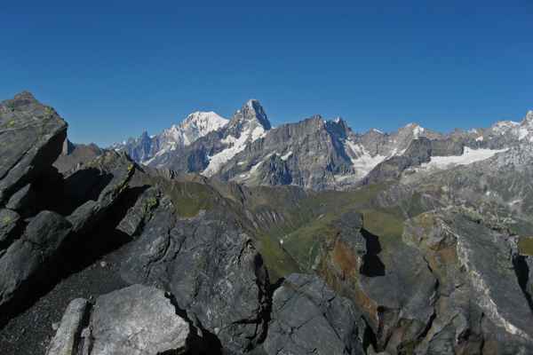 Sicht in die französischen Alpen