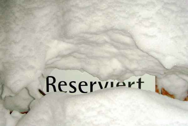 Reserviert im Winter