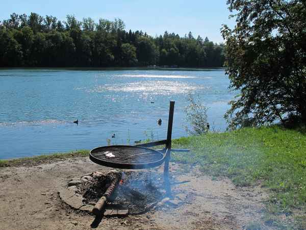 Picknick auf der Radtour