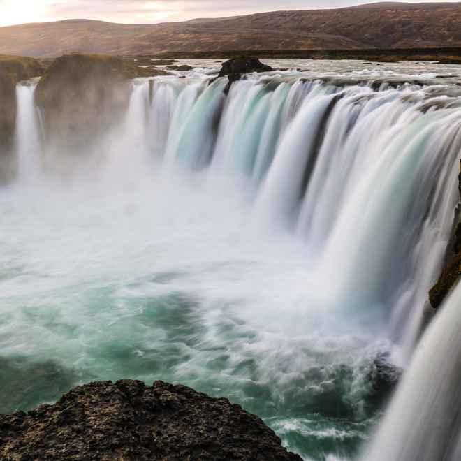 Iceland Goðafoss Waterfall