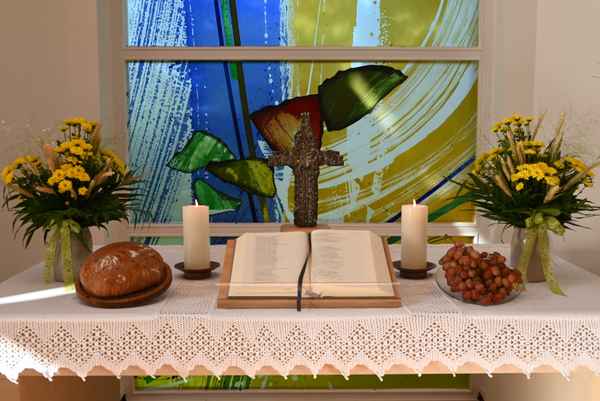 Erntedank-Altar