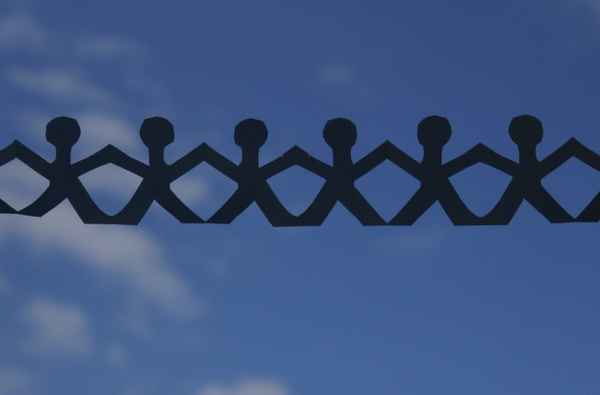 Papierkette - Himmel