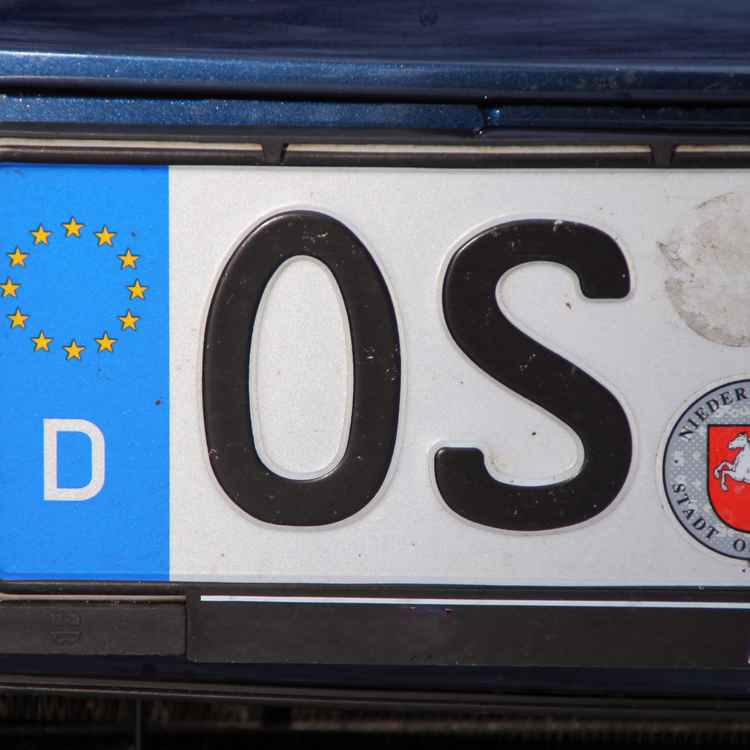 Ein Nummernschild