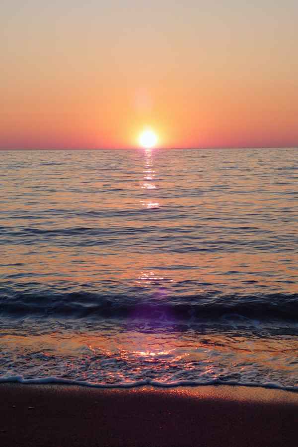 Sonnenuntergang Insel Lesbos, Griechenland