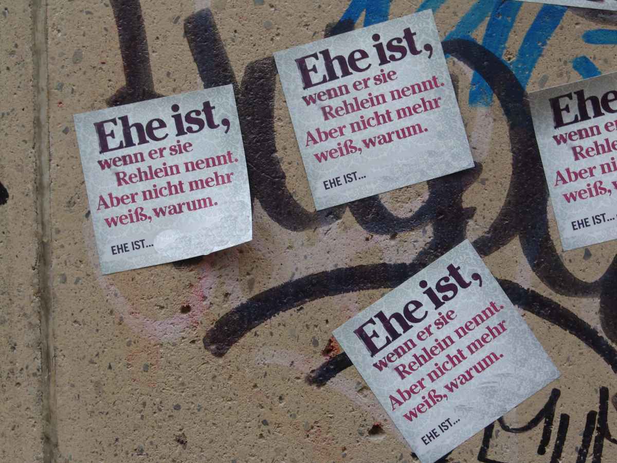 Ehe ist ...