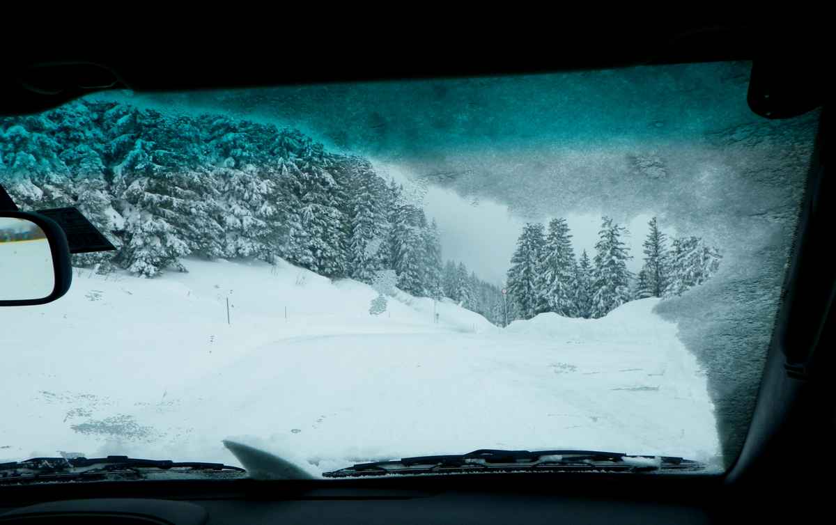 Schneefahrbahn