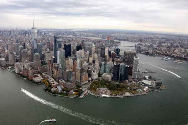 Manhattan aus der Luft
