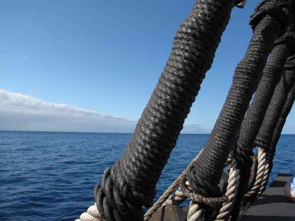 Detail eines Segelschiffes (Madeira)