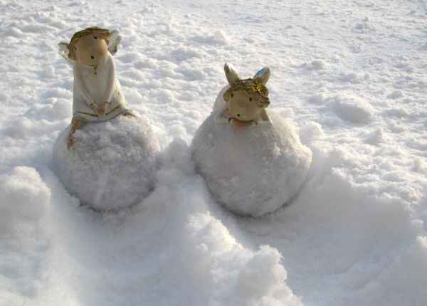 Engel im Schnee