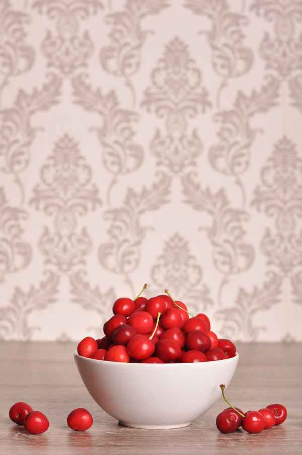 Frisch gepflückte Kirschen