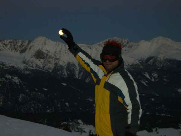 Der Mond zum greifen nahe