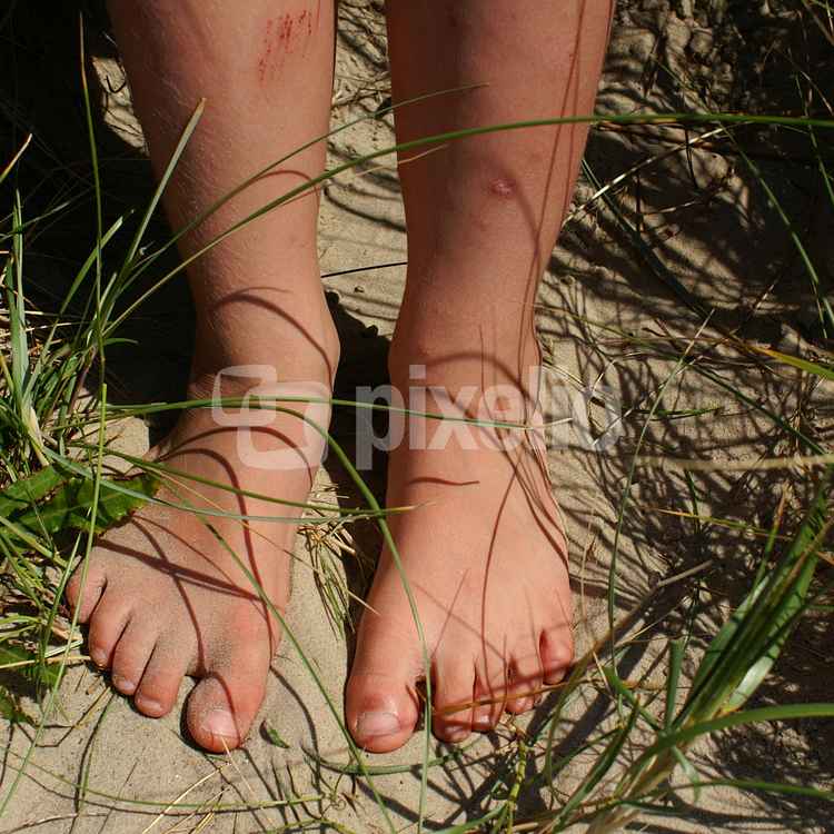 Füße im Schatten des Dünengrases - Endlich Sommer - 91