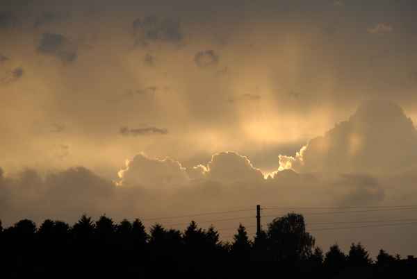 Wolkenstimmung am Abend