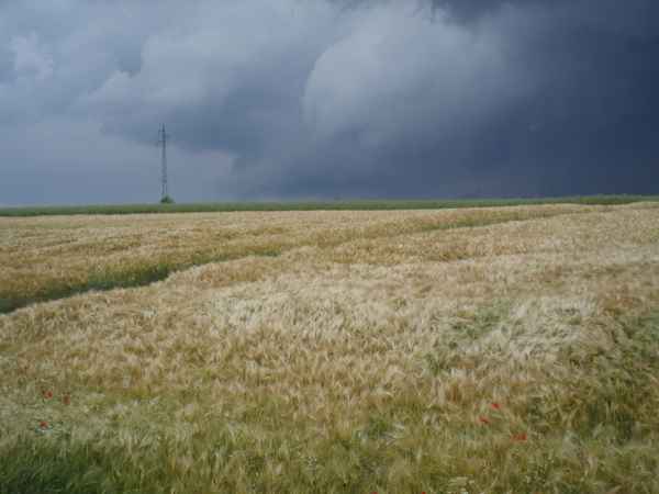 Aufziehendes Gewitter