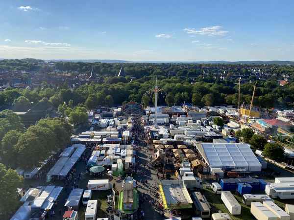 Das Schützenfest in Goslar aus der Vogelperspektive / Foto: Alexander Hauk
