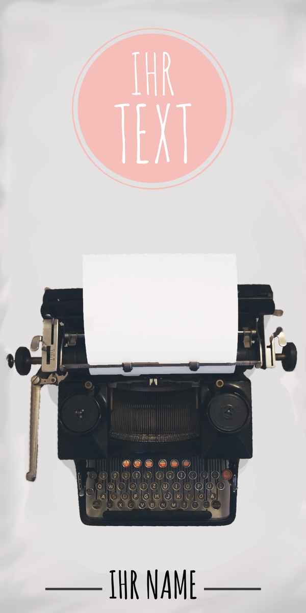 Cover Schreibmaschine