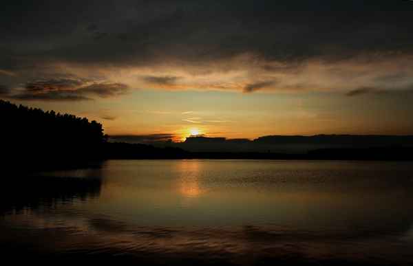 abends am weiher