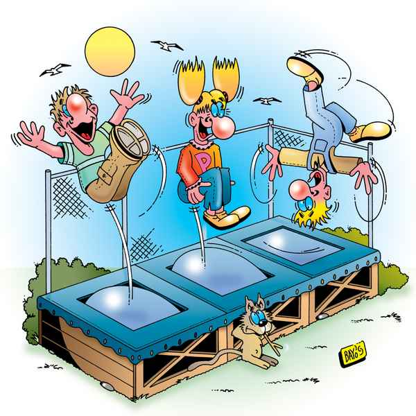 Hoch hinaus auf dem Trampolin!