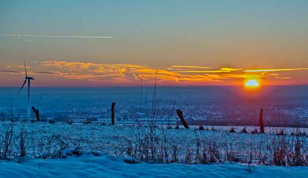 Sonnenuntergang über Bad Lippspringe