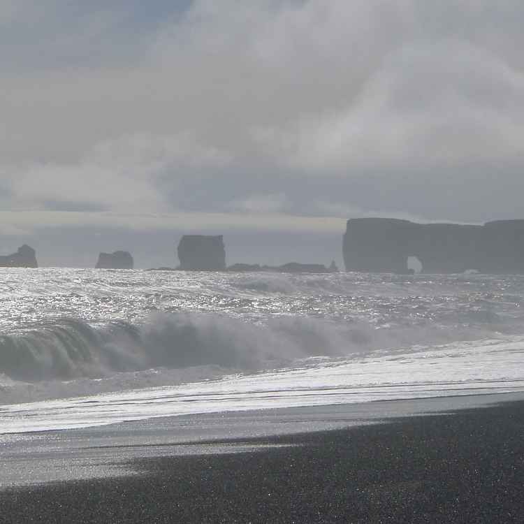 Atlantische Brandung in Island
