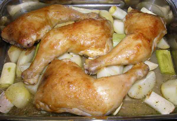 Glasierte Hähnchenkeulen