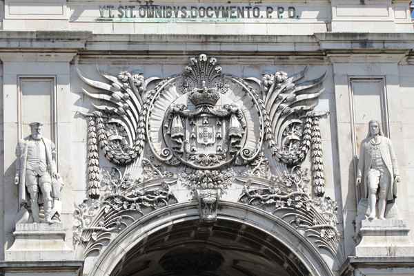 Lissabon, Triumphbogen (Detailansicht)