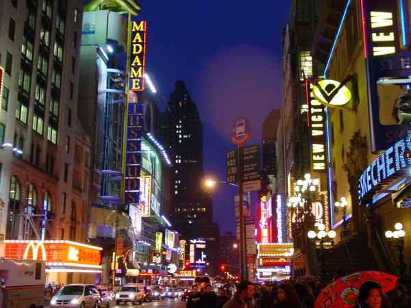 Straßenschlucht in New York