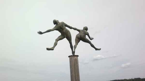 älteres Liebespaar, Freude