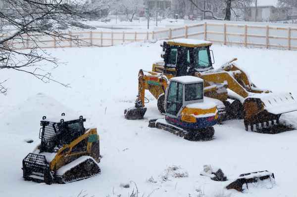 Baustelle im Winterschlaf