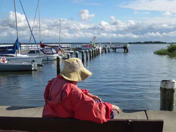 Yachthafen in Wieck in Fischland