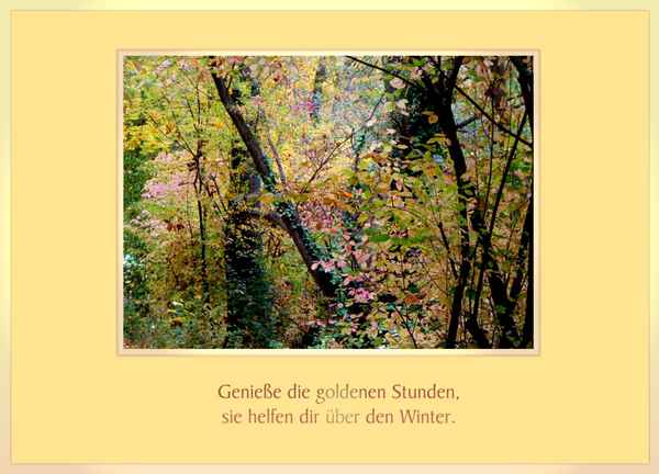 Genieße die goldenen Stunden