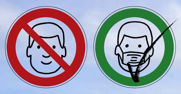 Maskenpflicht, Maske tragen