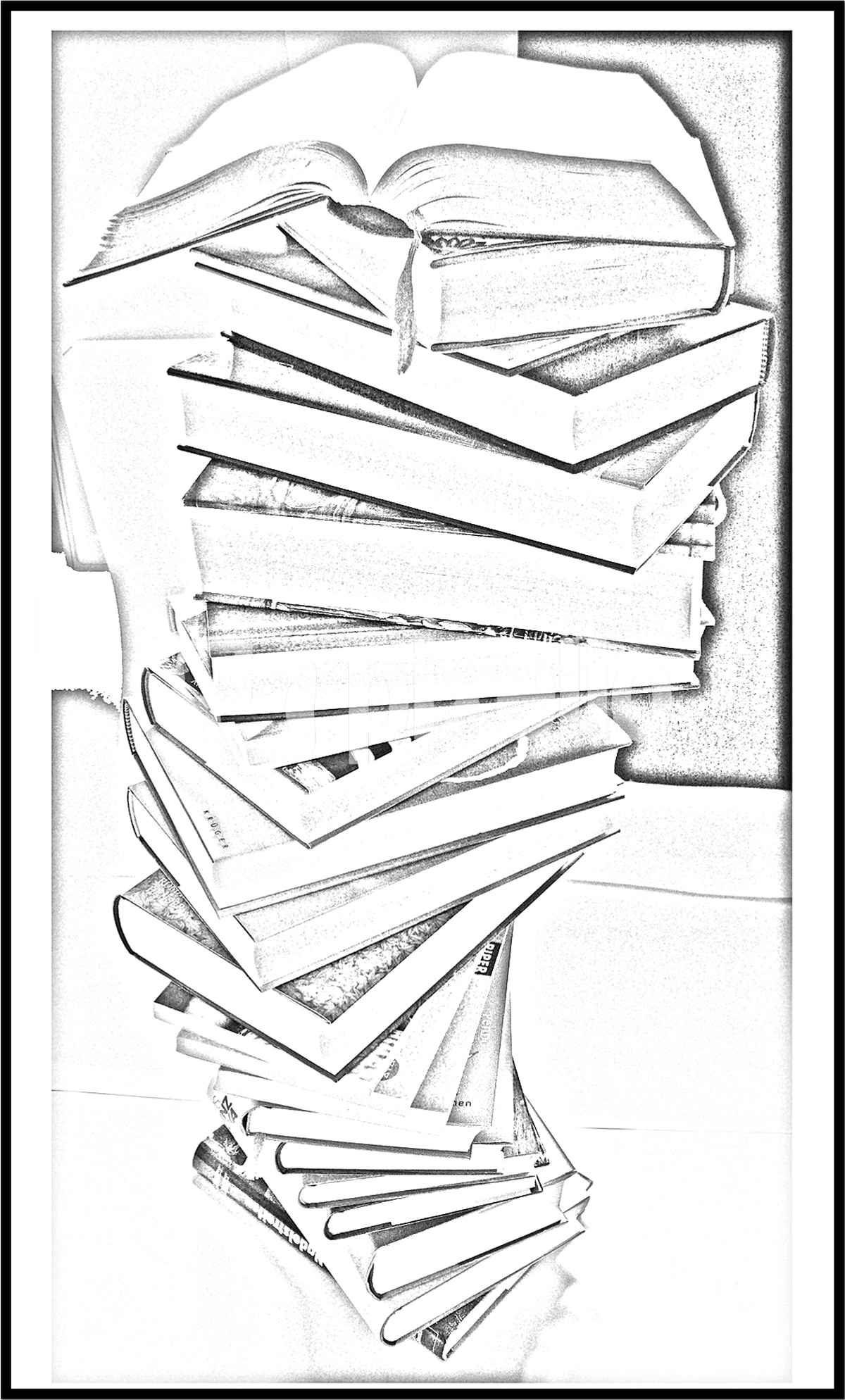 Bücherstapel ..