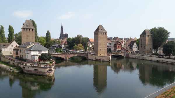 Die drei Türme der Gedeckten Brücken in Straßburg