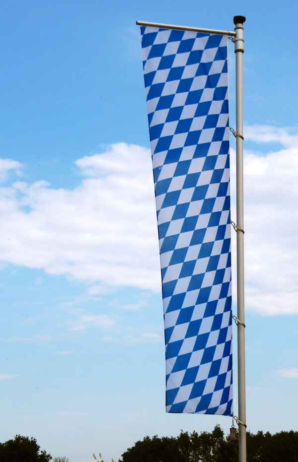 Bayern-Fahne senkrecht