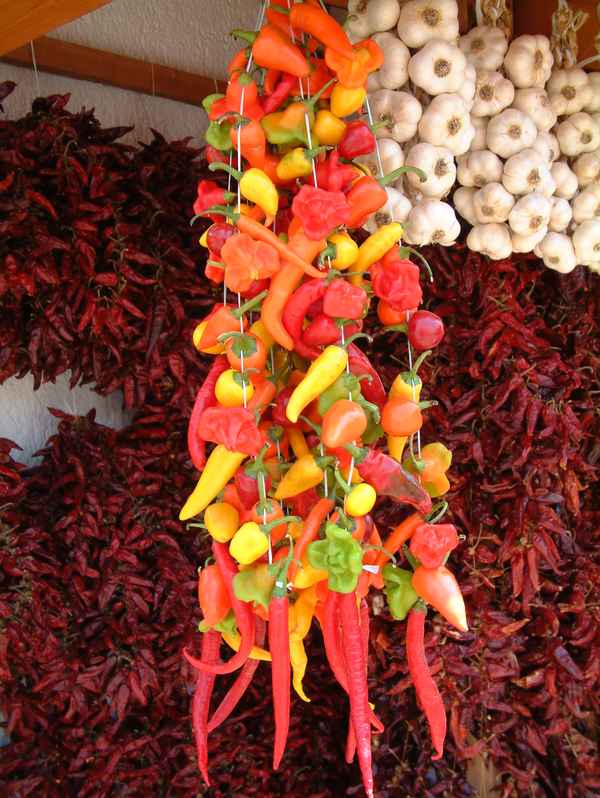 Paprika und Knoblauch