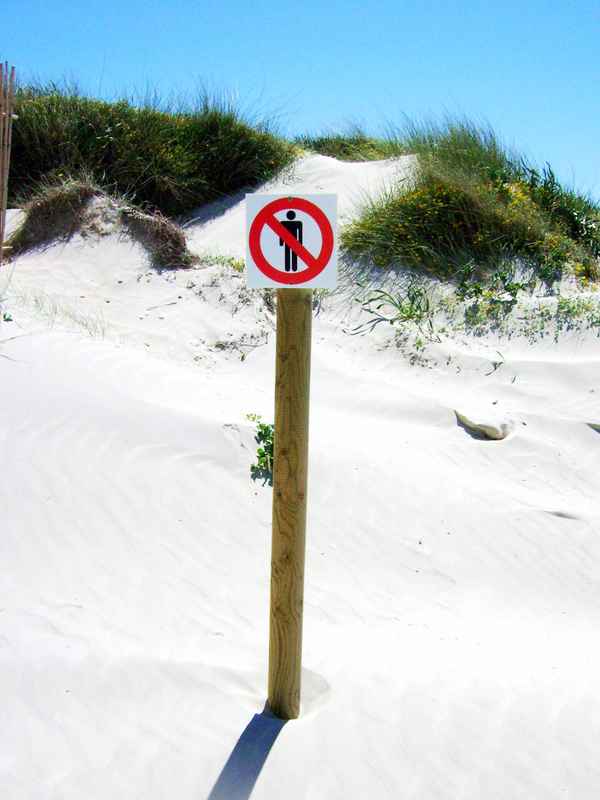 Naturschutz - betreten verboten