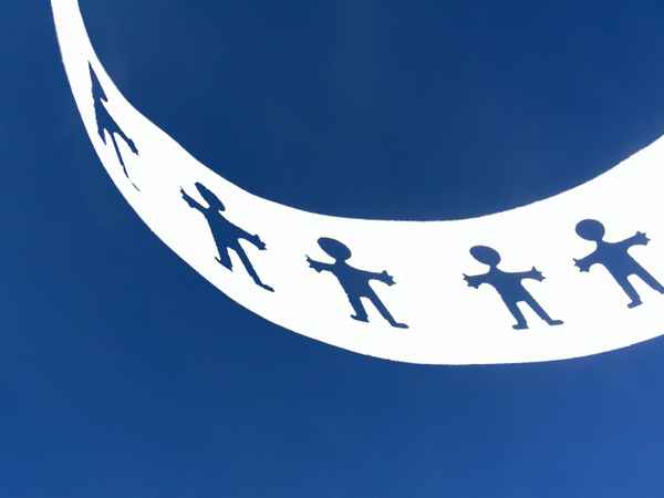 Menschen im Himmel