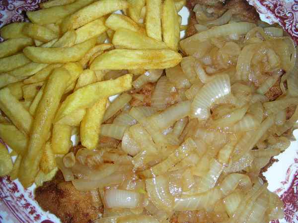 Zwiebelschnitzel
