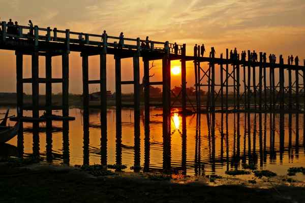U-Bein-Brücke in Myanmar