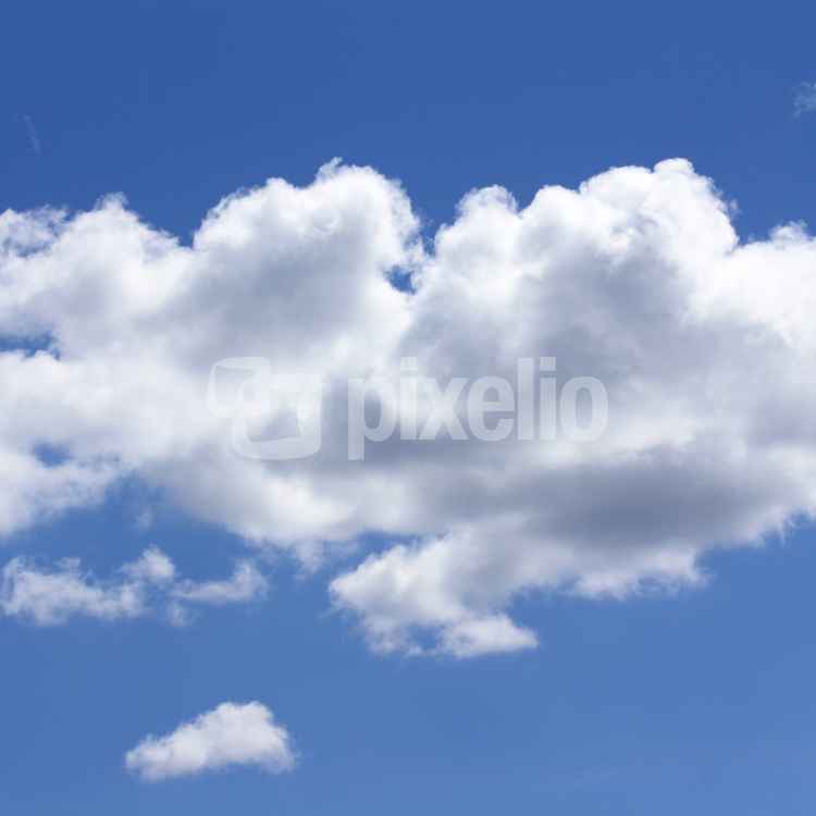 Eine weiße Wolke