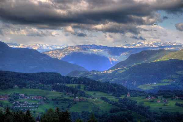 Gewitter über der Seiser Alm HDR