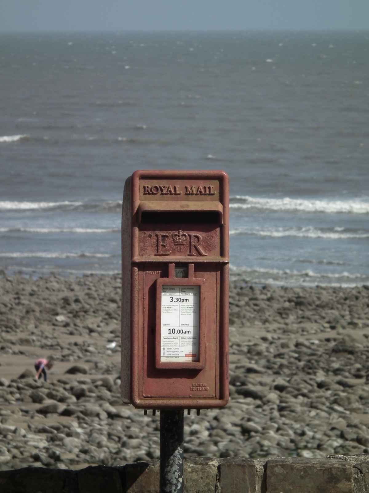 Briefkasten am Strand von Wiseman‘s Bridge