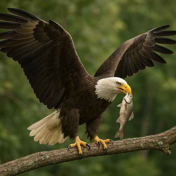 Seeadlaer bei der Jagd