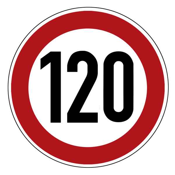 Geschwindigkeitsbegrenzung, Höchstgeschwindigkeit, Verbotsschild