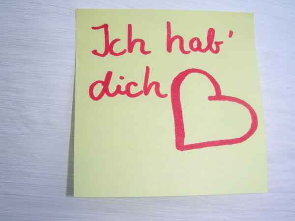 Post-it: Ich hab' dich lieb