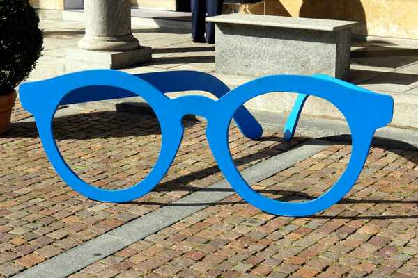 blaue Brille